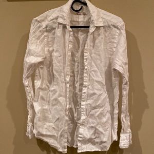 Tasso Elba white button down shirt